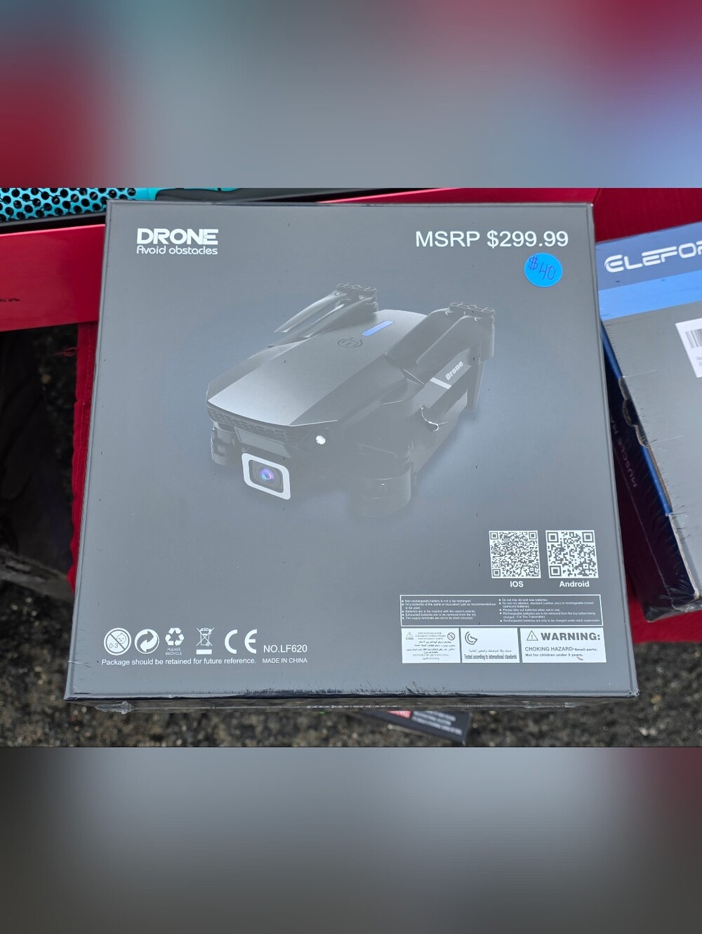 Drone Foldable Camera Quadcopter - Black